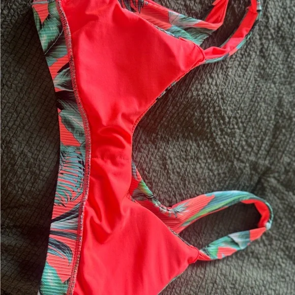 Pink Lily Tropical Leaf Print Bikini Set - Picture 4 of 5